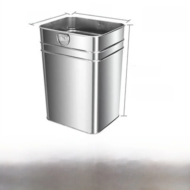 

Outdoor Trash Can Inner Bucket Thickened Galvanized Steel Stainless Steel Skin Fruit Peel Box round Square Storage Home