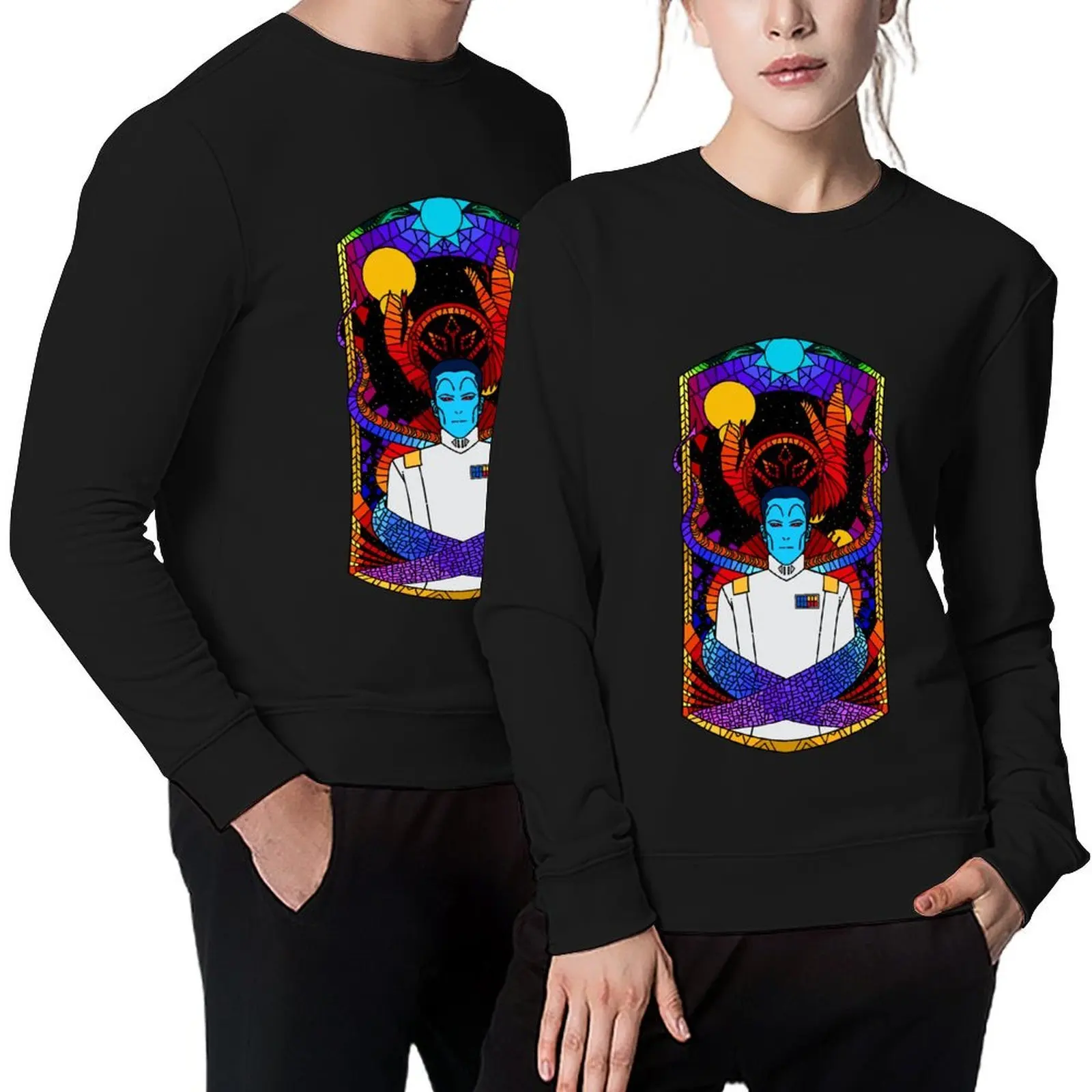 

Thrawn stained glass Pullover clothes for men men's sweat-shirt male clothes autumn sweatshirt for men