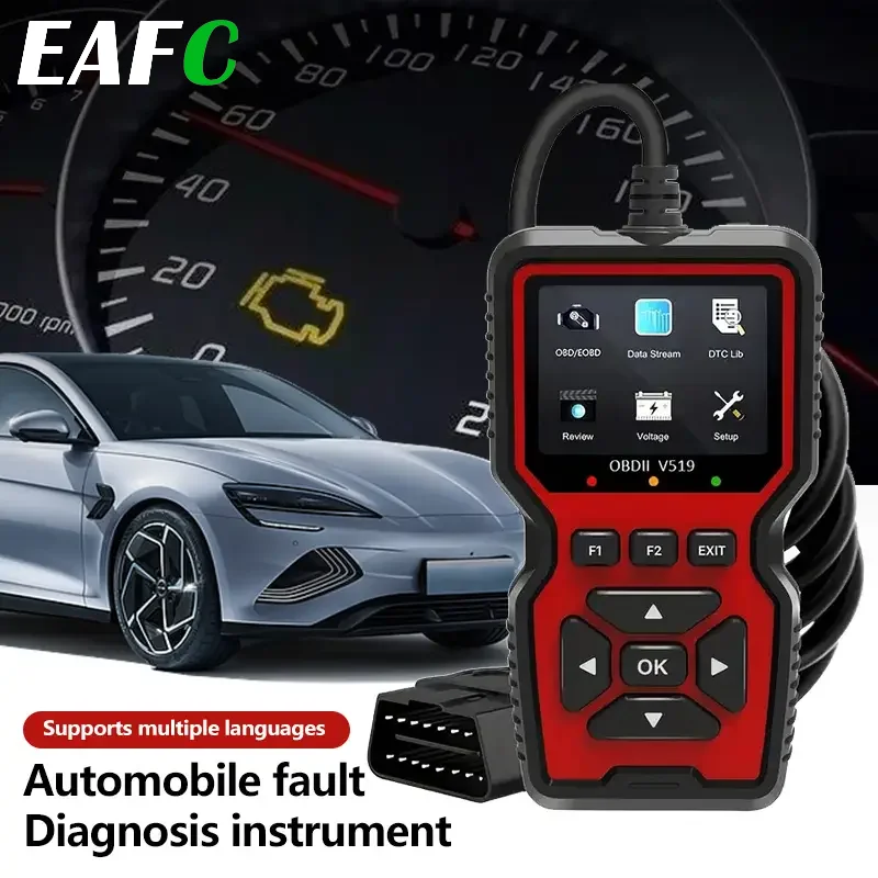 

EAFC OBD2 Scanner Live Data Professional Mechanic OBDII Diagnostic Code Reader Tool For Check Engine LightBatteryVoltage Testing