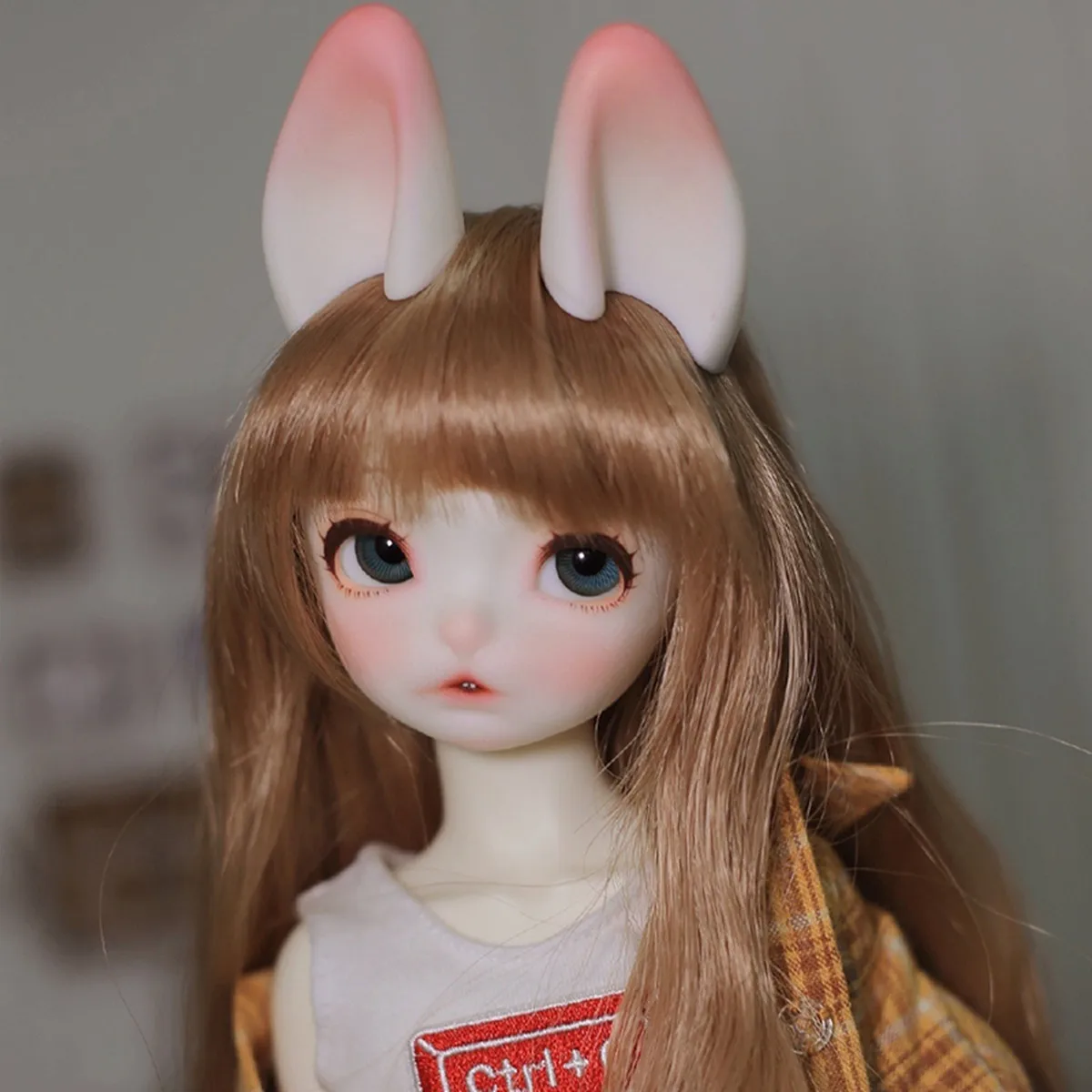 New GOKI DOLL 1/6 points cute rabbit bjd doll two-dimensional resin joint movable  gift with clothes, shoes, spot makeup