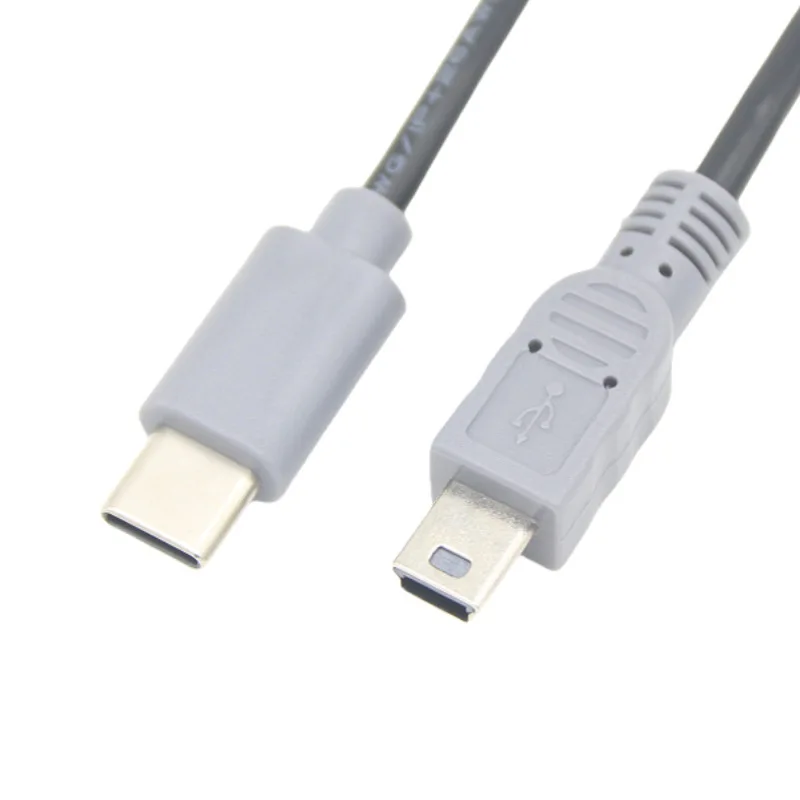 5 stks Type-c naar Mini usb Datakabel Openbare Android Telefoon Type-C Naar T-Poort OTG Datakabel Koper