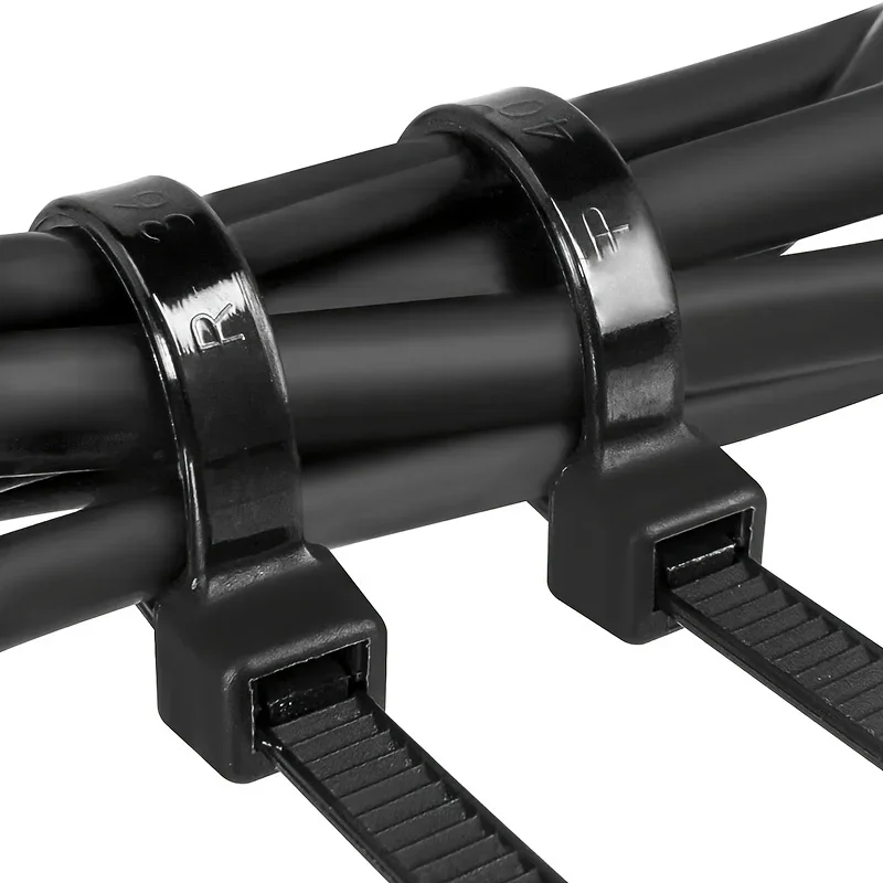 300 قطعة كابل نايلون الذاتي قفل الأسلاك البلاستيكية البريدي العلاقات مجموعة 3*100 3*150 4*200 MRO ومثبتات الإمدادات الصناعية وكابل الأجهزة