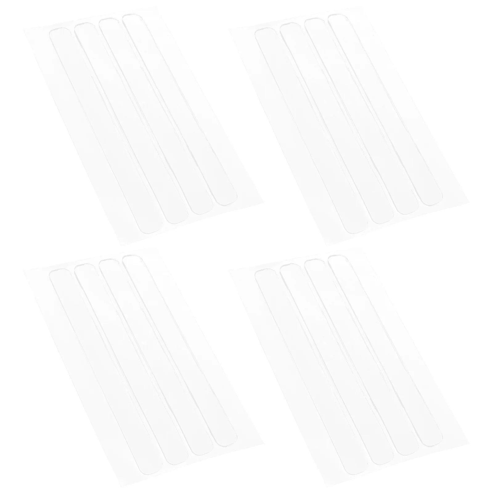 16Pcs Clear Silicone Door Bumpers Self-Adhesive No-Drill Cabinet Wall Protector Noise Reduction Pads for Furniture