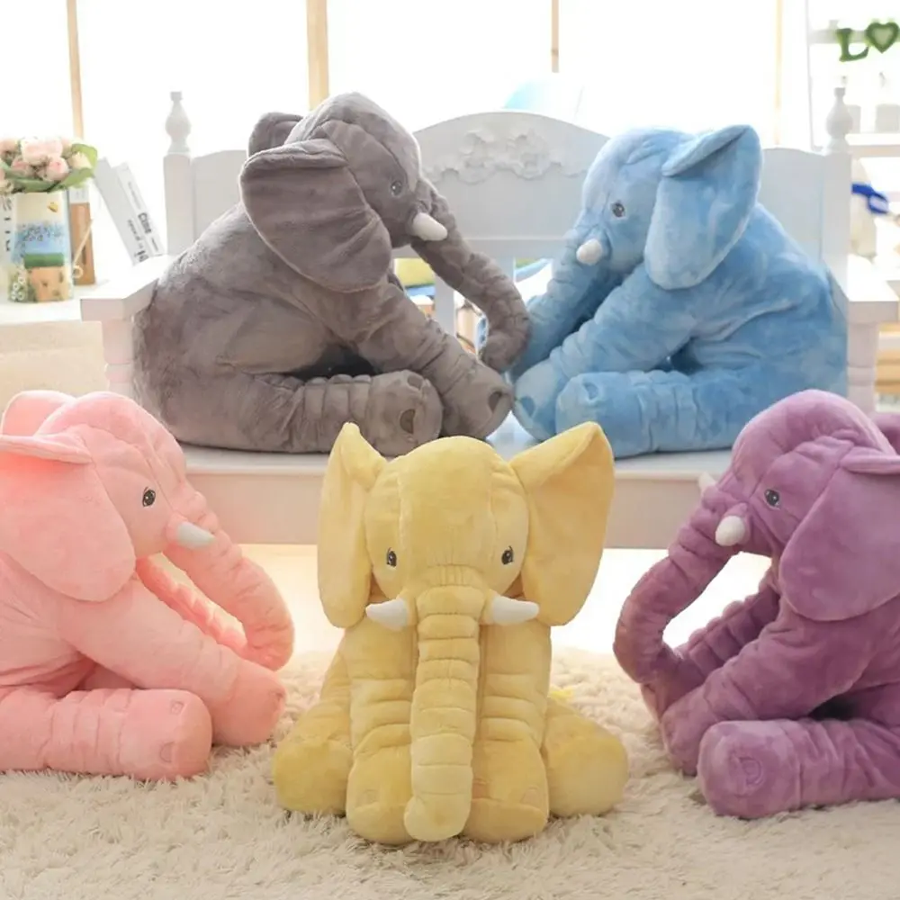1Pc New Birthday Wedding Party Elephant Plush Doll Throw Toys Kawaii Animal Stitch Toy 40cm Super Cute Sleep Pillow