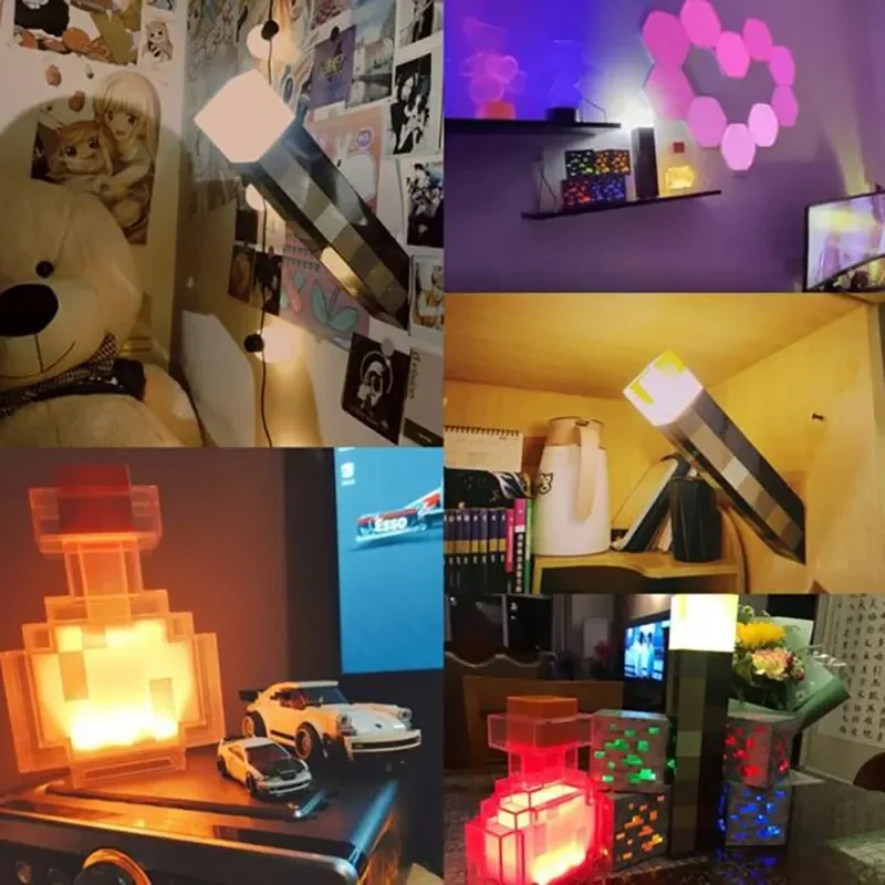 Torch LED Lamp Potion Bottle Light USB Rechargeable Night Light Kids Xmas Gift Table Lamp Living Room Bedroom Decoration - view 5