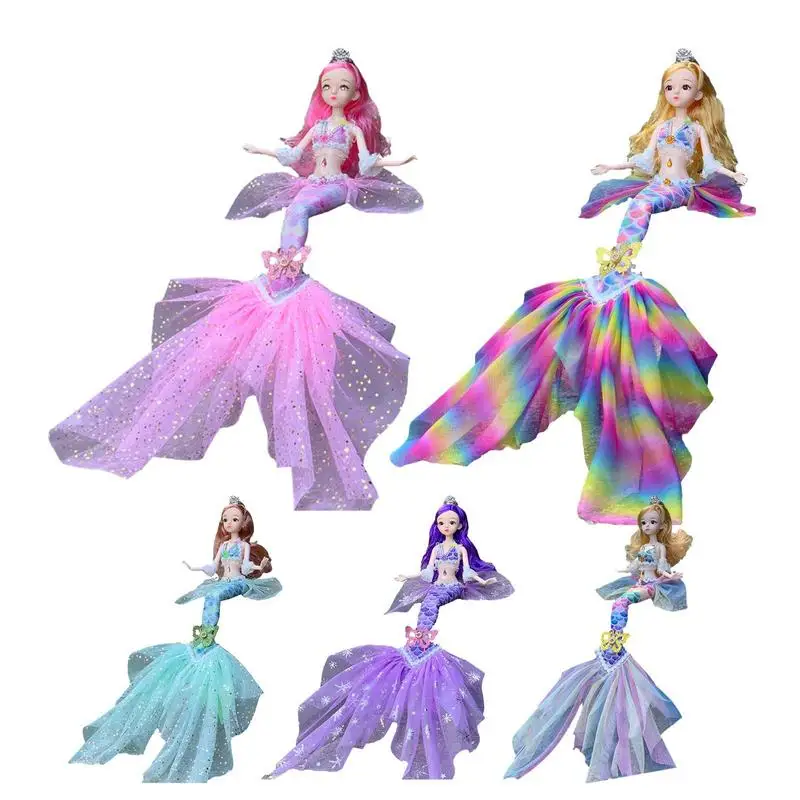 Random 45cm Princess Mermaid Doll BJD Mermaid Doll Articulated Removable joints Fashion Dressable Girls favor Xmas Birthday Gift