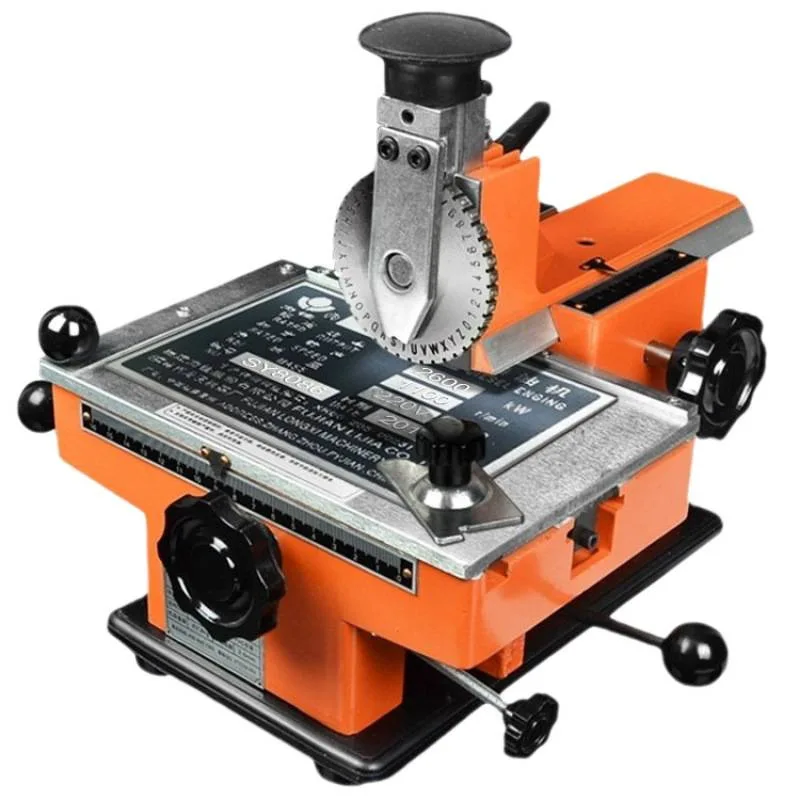 Metal Nameplate Marking Machine Small Electric Stainless Steel Signage Aluminum Plate Manual Steel Printing Coding Machine