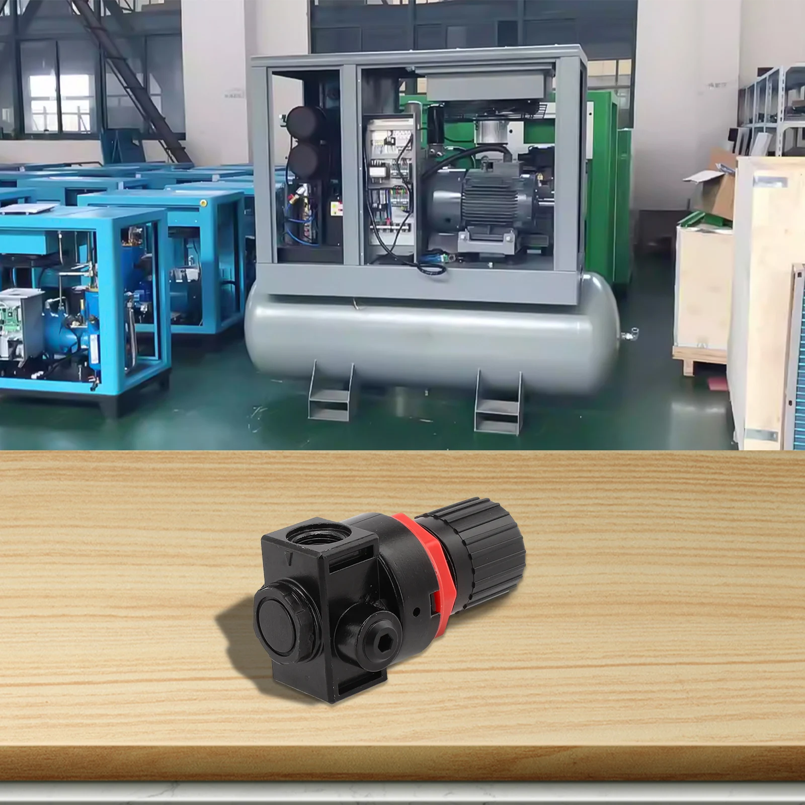 AR2000 Air Control Pressure Gauge Compressor Relief Regulator Regulating Valve Easily Adjustable Air Control Gauge Regulator Val