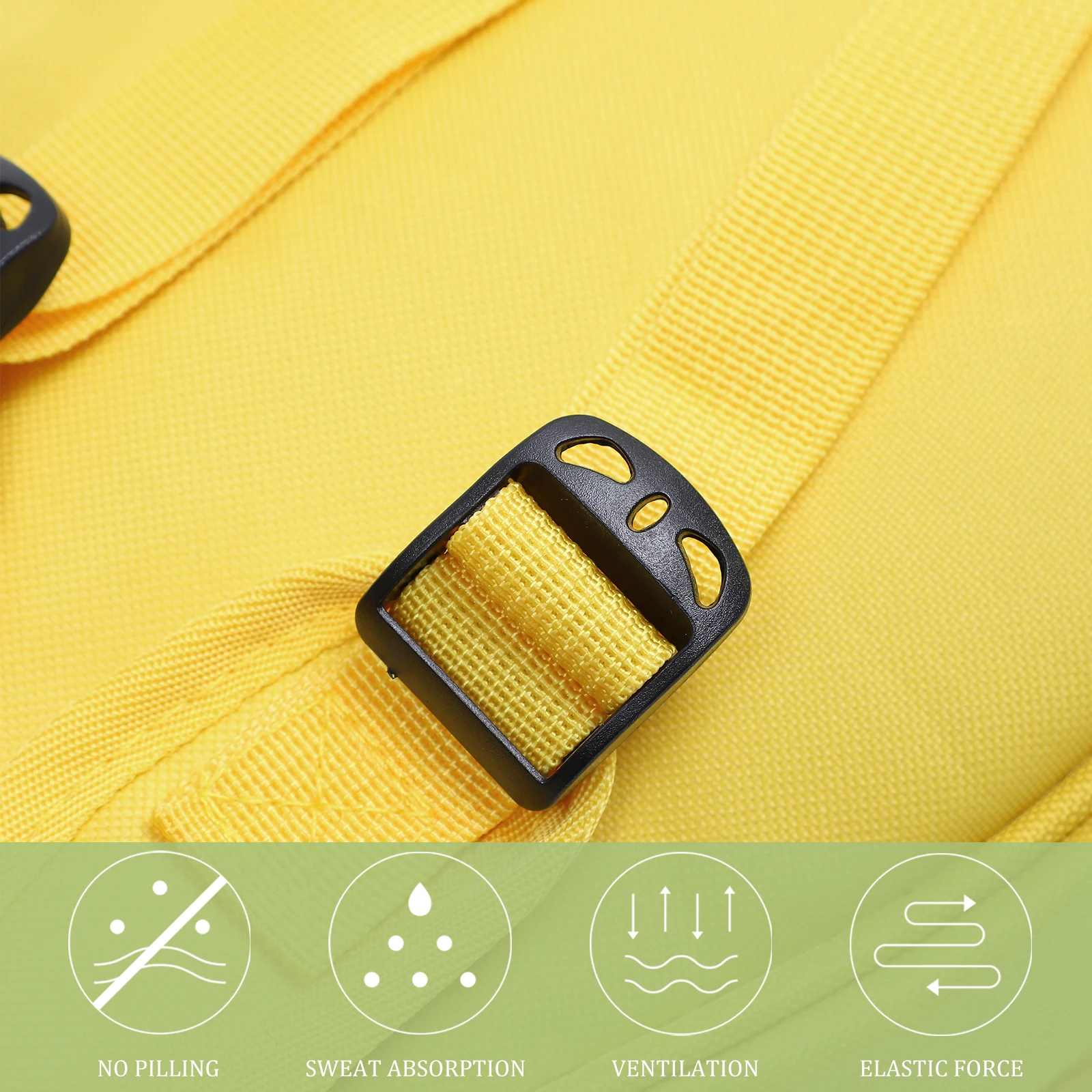 

1pc Cotton Ukulele 26-27 Inch Yellow Adjustable Shoulder Straps Large Capacity Waterproof Fabric Ukulele Portable Carrying Bag