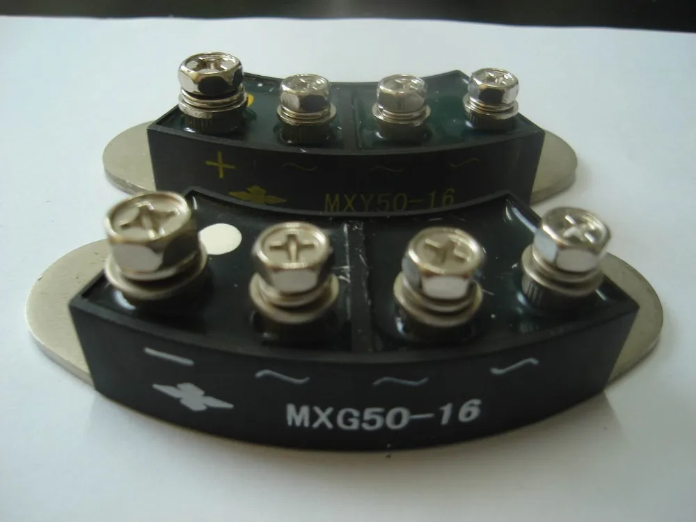 

Rectifier controller module: MXY50-16 MXG50-16 50A 1600V / MXY50-15 MXG50-15 ( Four terminal / Installation pitch 70mm)