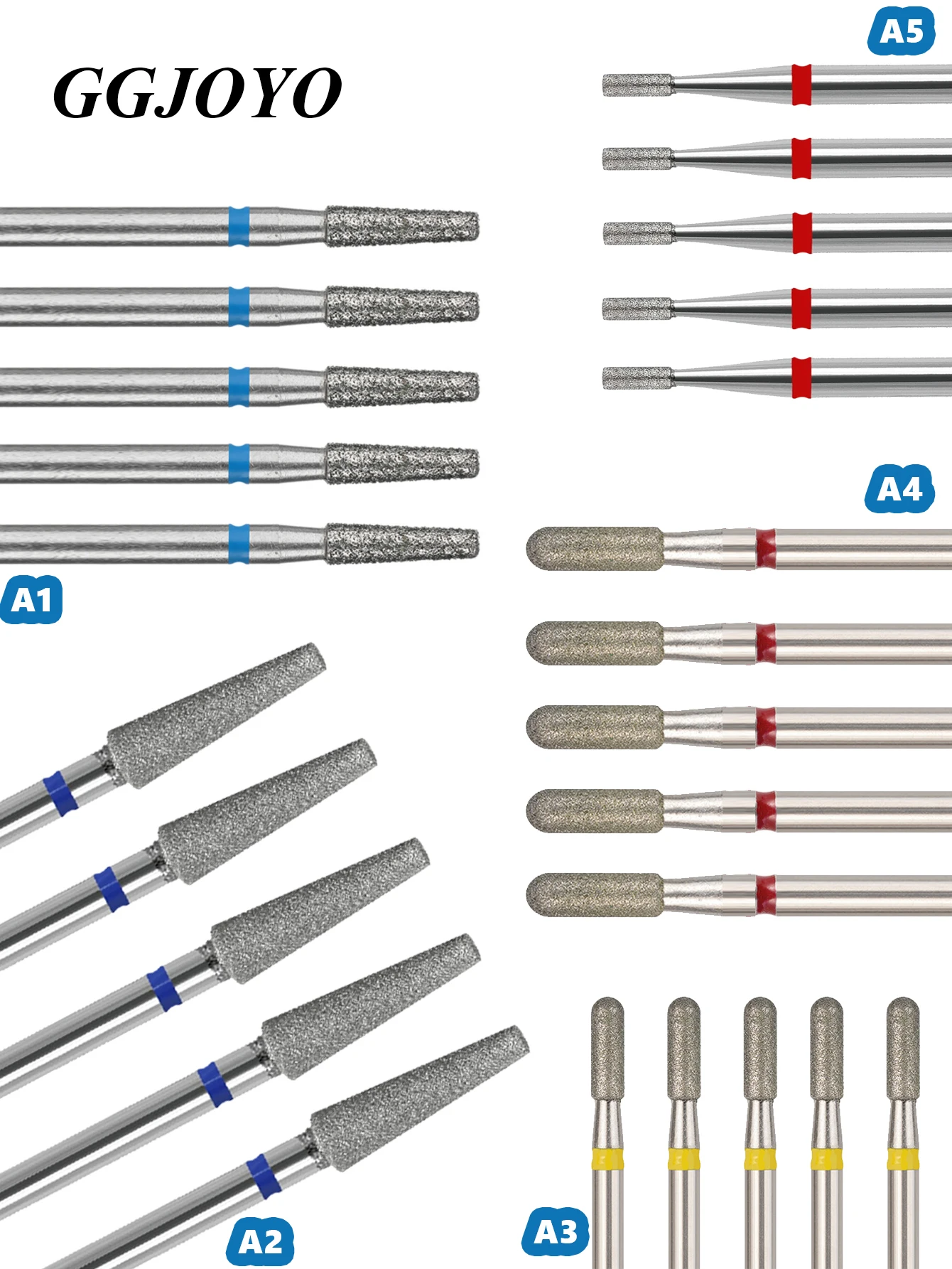 

5 Pcs Cuticle Bit for Nail Drill, Barrel Cuticle Nail Drill Bit 3/32” Cuticle Drill Bits Professional Drill Bits Nail