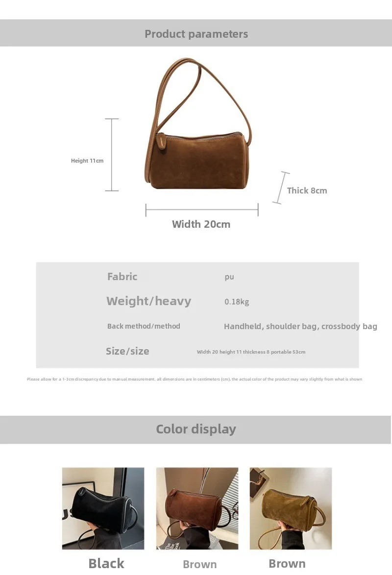 2026 Modische Retro Mini PU-Leder Schultertaschen für Damen Bucket Crossbody Bag Luxus Designer Geldbörsen und Handtaschen – Detail 17