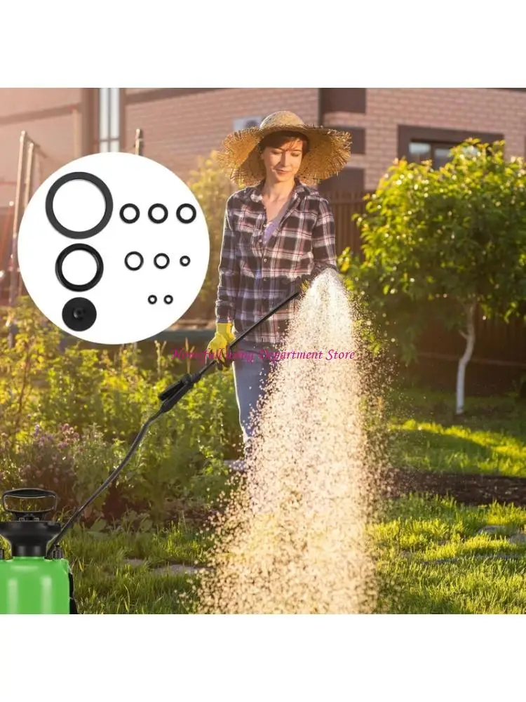 

11Pcs Garden Sprinkler Maintenance Set Rubber Seals Replacement Part For Gardening