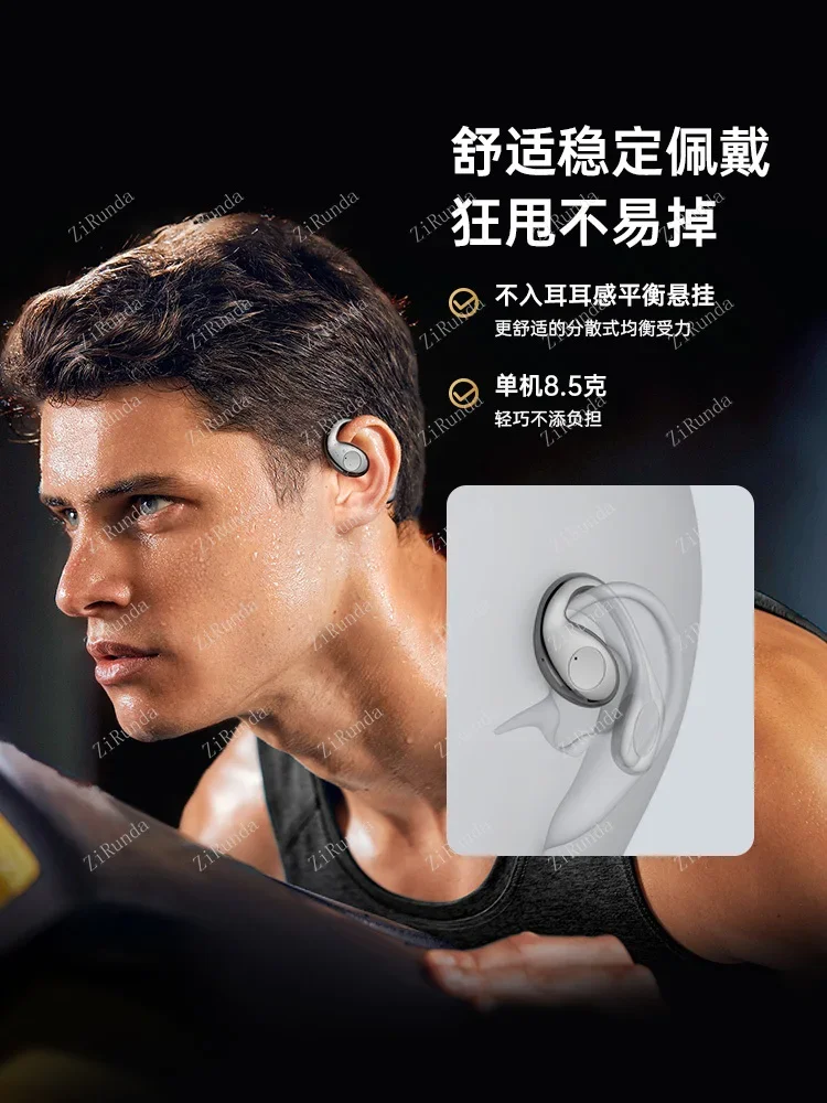 Bluetooth Headset Does Not Have In-ear Hanging Ear Wireless Sports Super Long Battery Life Noise Reduction Headset