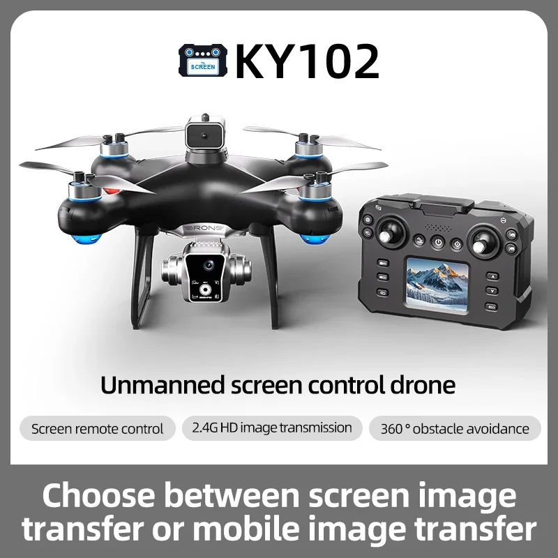 2024 New KY102 MAX Drone Professional brushless 8k Camera Four-Axis Aerial Photography with Screen Remote Control 5G WIFI GPS