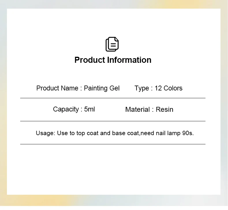 AS Sliver Metal Effect Line Flower Drawing Gel Soak Off Transparente Farben 5g Painting Gel Polish UV Nail Art Gel Lack – Detail 8