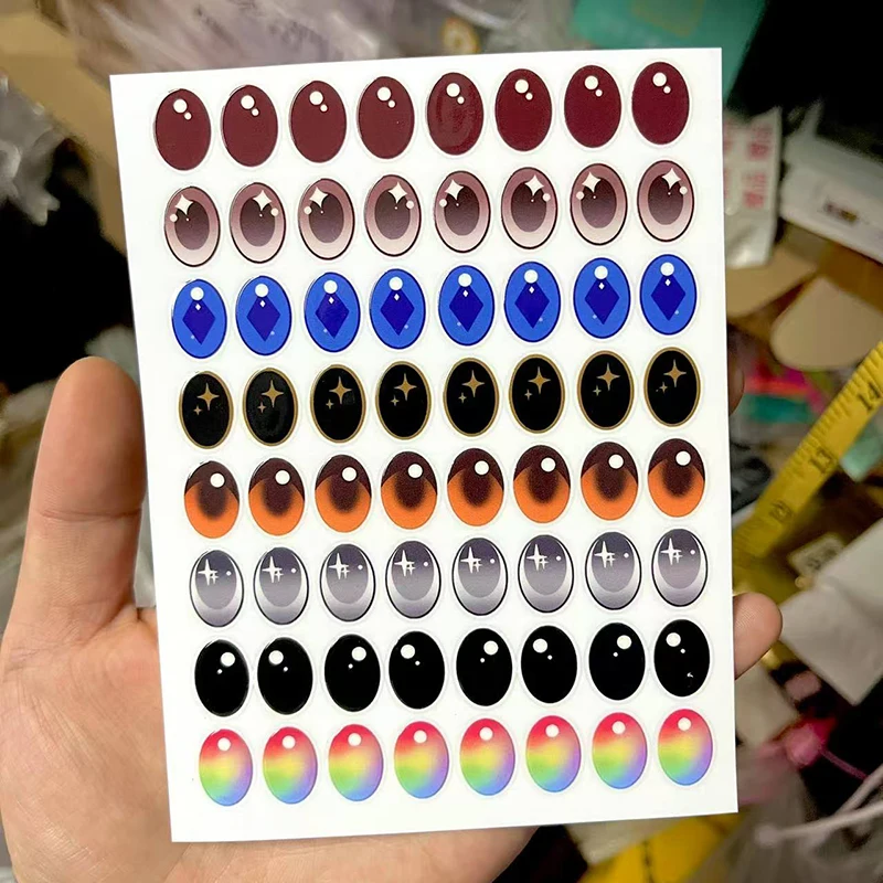 For/Cloth 17cm Labubu V1v3 Doll Eye Stickers Diy Modified Transform Labubu Material Eye Bead Stickers