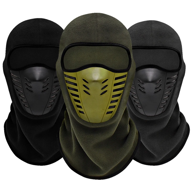 

Motorcycle Mask Fleece Thermal Face Mask Keep Warm Moto Riding Balaclava Motorbike Biker Winter Windproof Ski Mask Men Women