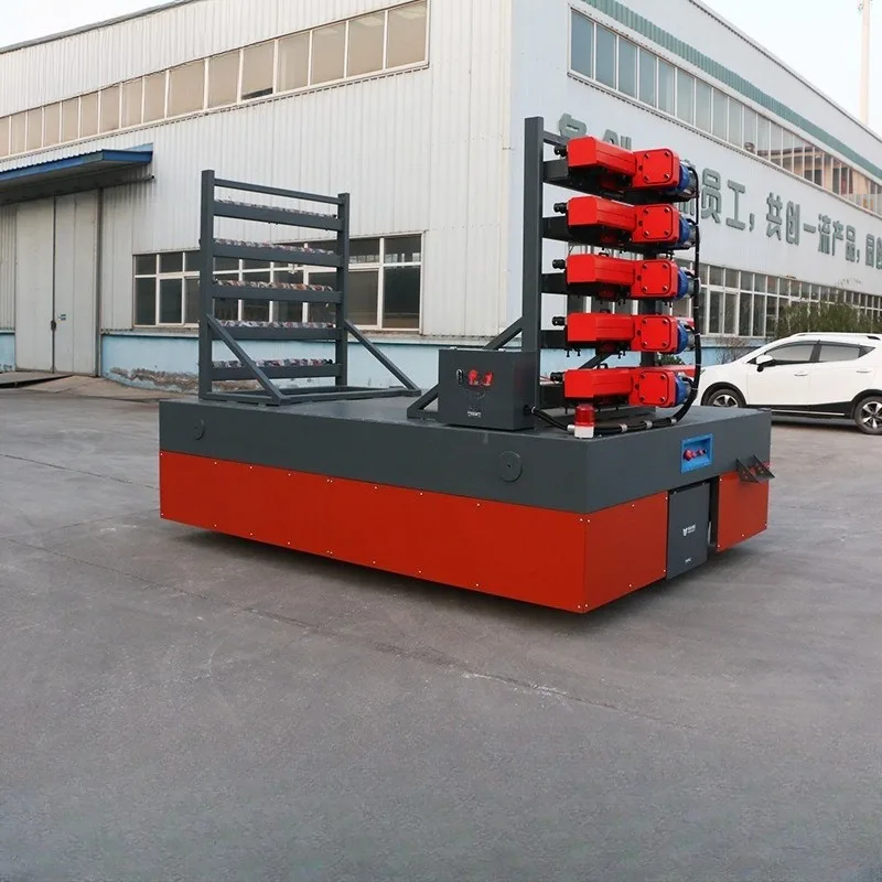 Industrial intelligent machine 1 ton furnace jig handling trolley simple trackless intelligent floor car