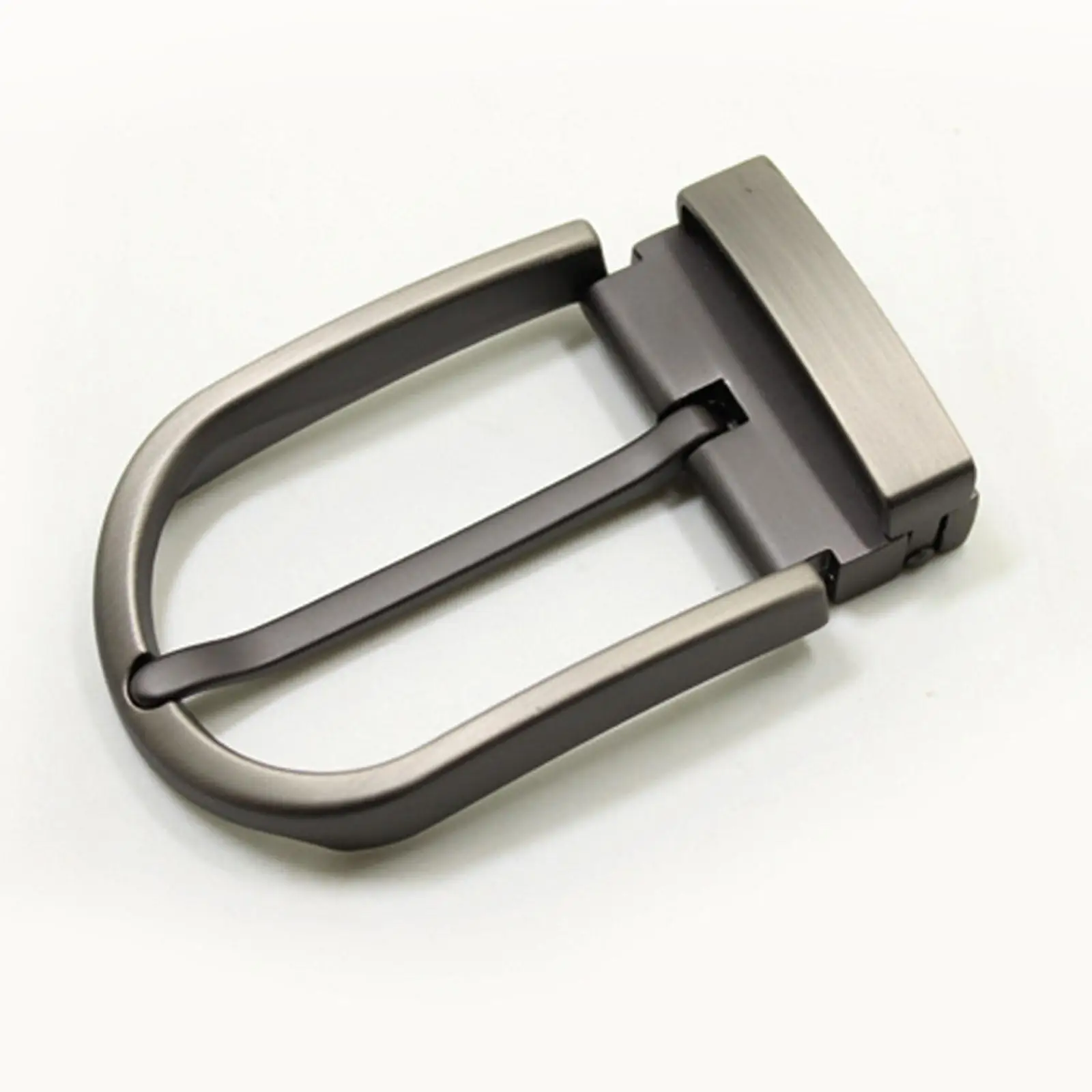 Fibbia per cintura in metallo Business Casual per cintura da 37mm-39mm Single Prong Classic reversibile in lega di zinco rettangolo fibbia ad ardiglione di ricambio