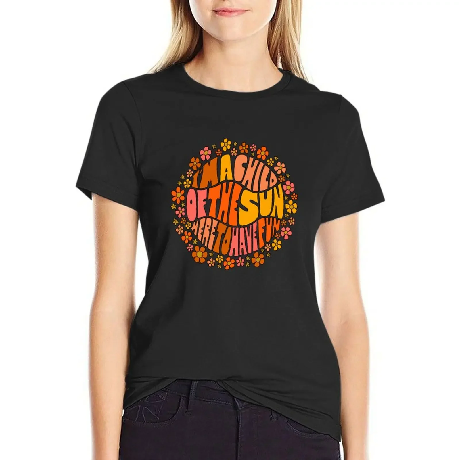 

Child of the Sun T-Shirt funnys plain customizeds sports fans Woman clothing