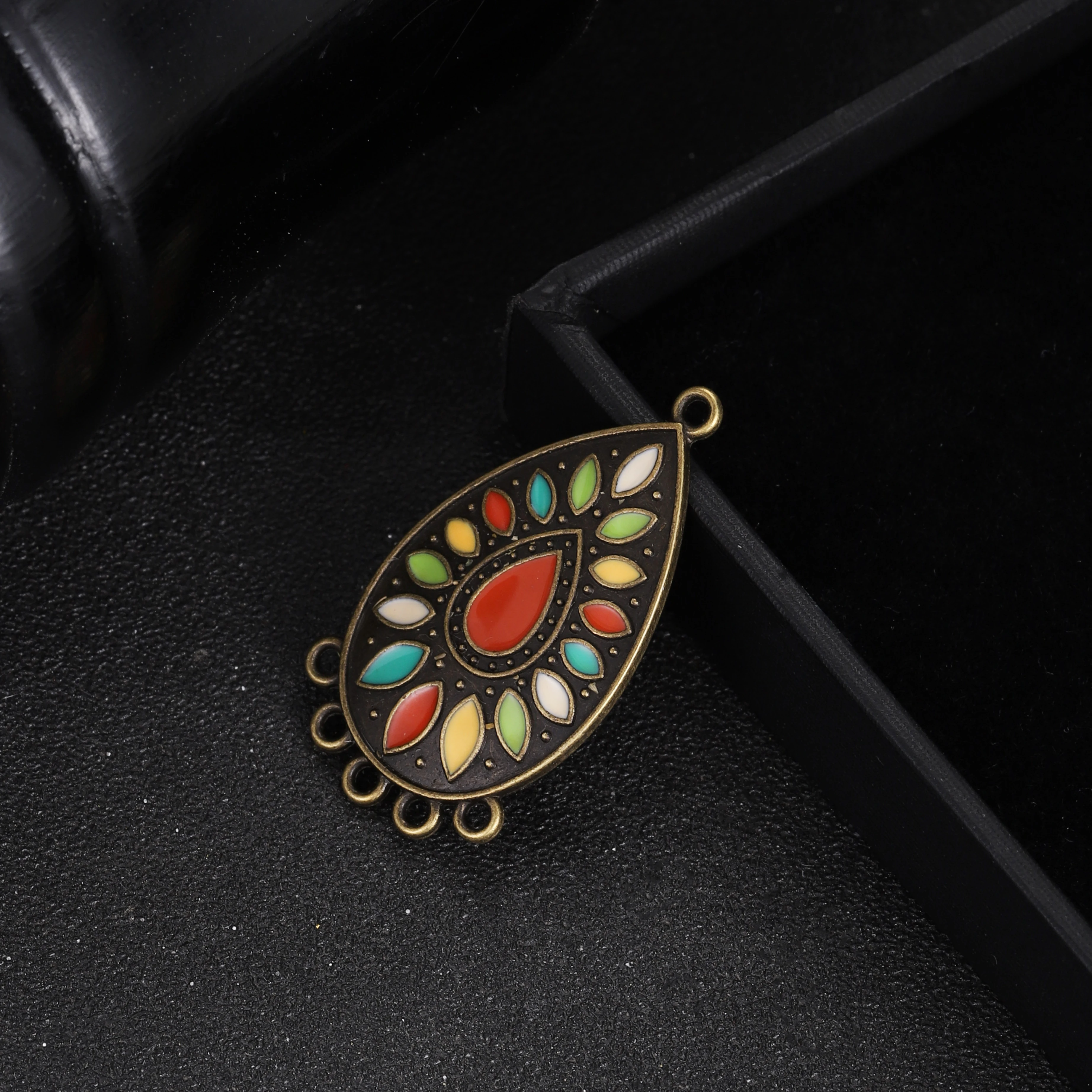 5pcs/lot Retro Geometric Ename - Vintage Collector ulasan dan harga
