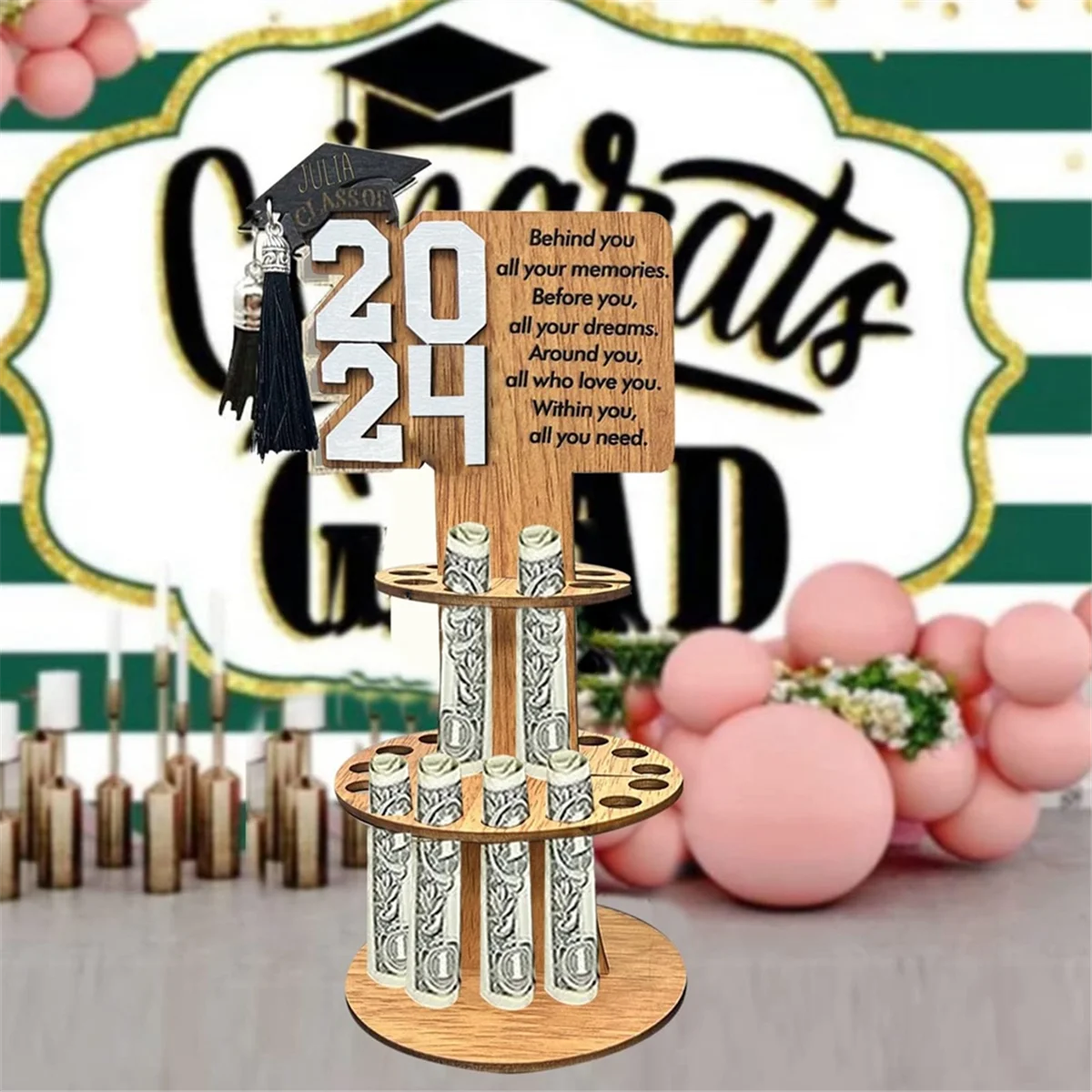 2024 New Graduation Gift Money Holder Congratulation Card Holder Money Cake for Graduation Party Graduation Gift Cake