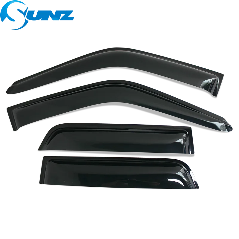 Side Window Deflectors For Toyota Hilux Surf 1990 1991 1992 1993 1994 1995 Black Window Visors Sun Rain Guards Deflectors SUNZ