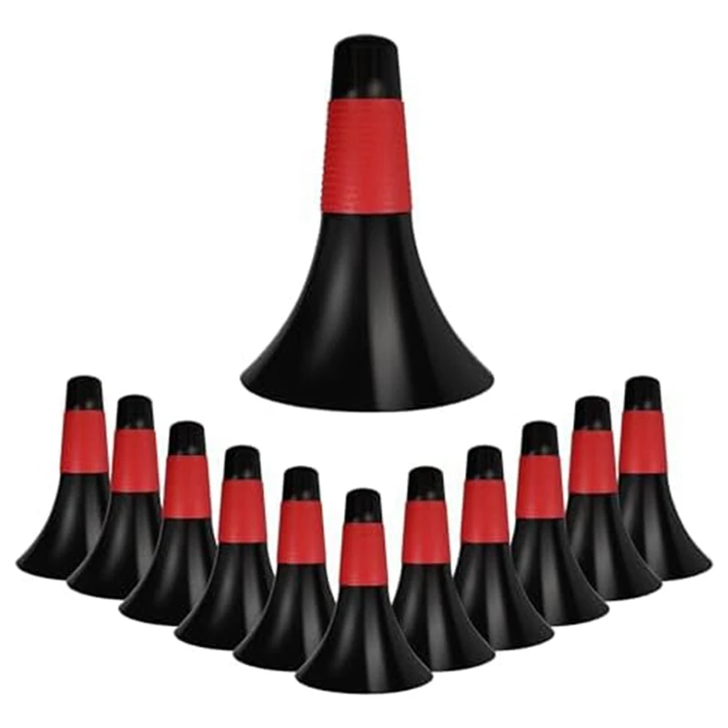 12 Pcs Sports Training Cones 9 Inch Agility Plastic Skating Marker Cones For Kids Football Basketball Practice