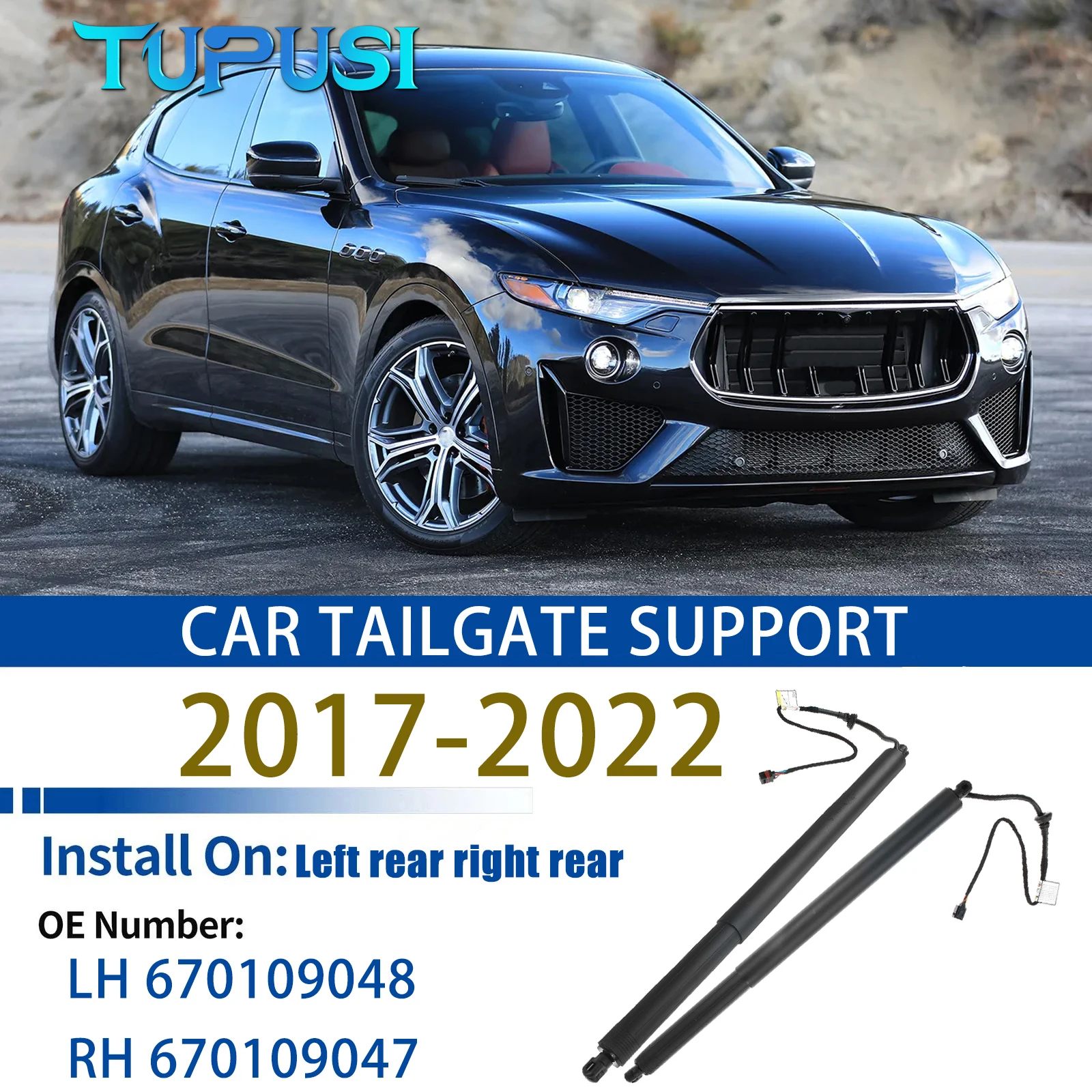 

for 2017-2022 M161 Maserati Levante car electric tailgate strut Rear Tailgate Power Lift Support LH 670109048 RH 670109047