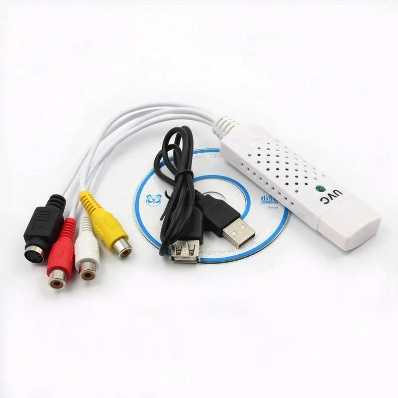 Easycap USB Audio Video Capture Card Vhs to Dvd Tv Tuner Converer Adapter for Win7 8 Xp Vista Plug and Play