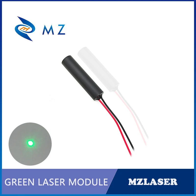 Modulo diodo laser punto verde vendita caldo compatto mini D8mm 515nm 5mw 3V lente in vetro macchina di livello industriale laser punto verde