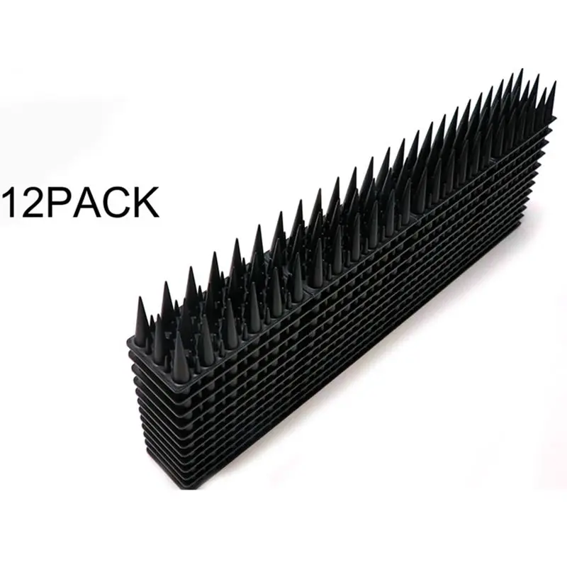 HLZS-12 Pieces Anti-Bird Thorn Plastic Bird Thorn Anti-Bird Nail Squirrel Deterrent Can Repel Bird