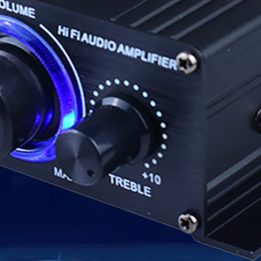 

Pro HiFi стерео аудио усилитель мощности из алюминиевого сплава 200 Вт + 200 Вт левый и правый двухканальный усилитель мощности