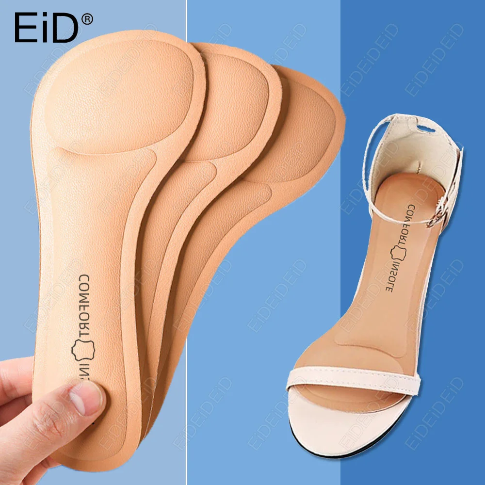 Self Adhesive Insoles High Heel Sandals Women Sweat Absorbent Anti Slip Memory Foam Comfort Shock Absorption Pain Relief