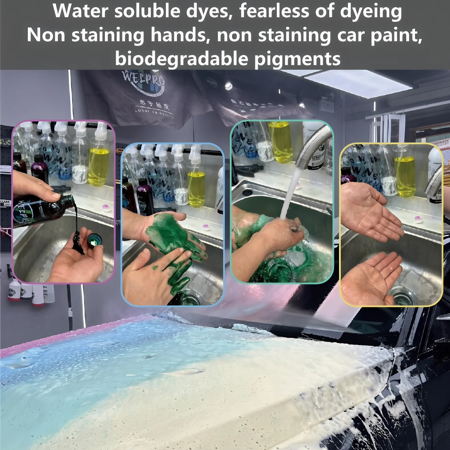Car Wash Color Foam High Foaming Shampoo Car Wash Soap Works with Foam Cannons,Foam Guns image 2