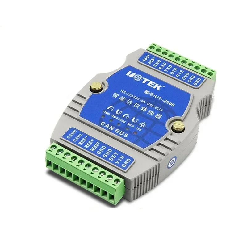 UTEK UT-2506 RS232/rs485 to CAN BUS RS-232/485 Turn CANBUS Intelligent Protocol Converter Industrial