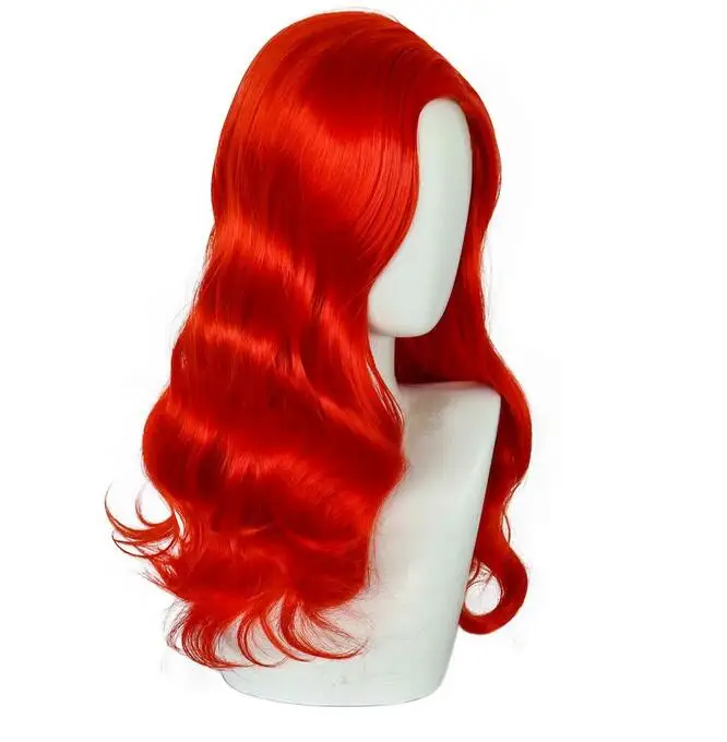 Perfect High Density Synthetic Medium Long Red  Cosplay Wig for Halloween Christmas School Thanksgiving Day