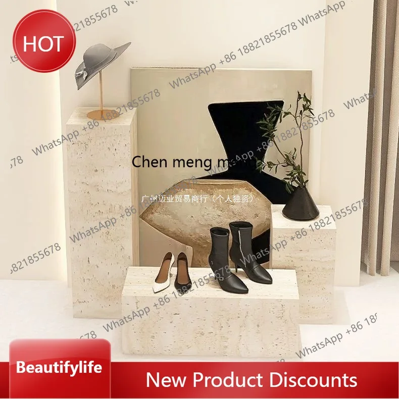 zq10 Platform display stand Clothing store Window base Ornament jewelry Square display props Height increase table