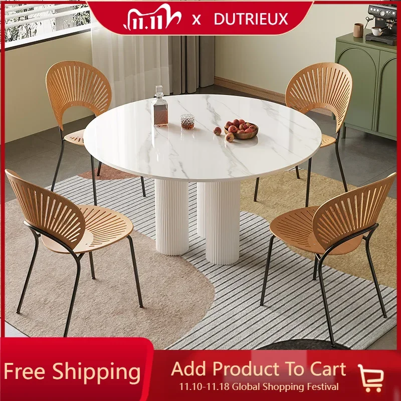 

European Party Dining Table Organizer Event Unique Round Coffee Dining Table Salon Living Room Mesas Comedor House Accessories