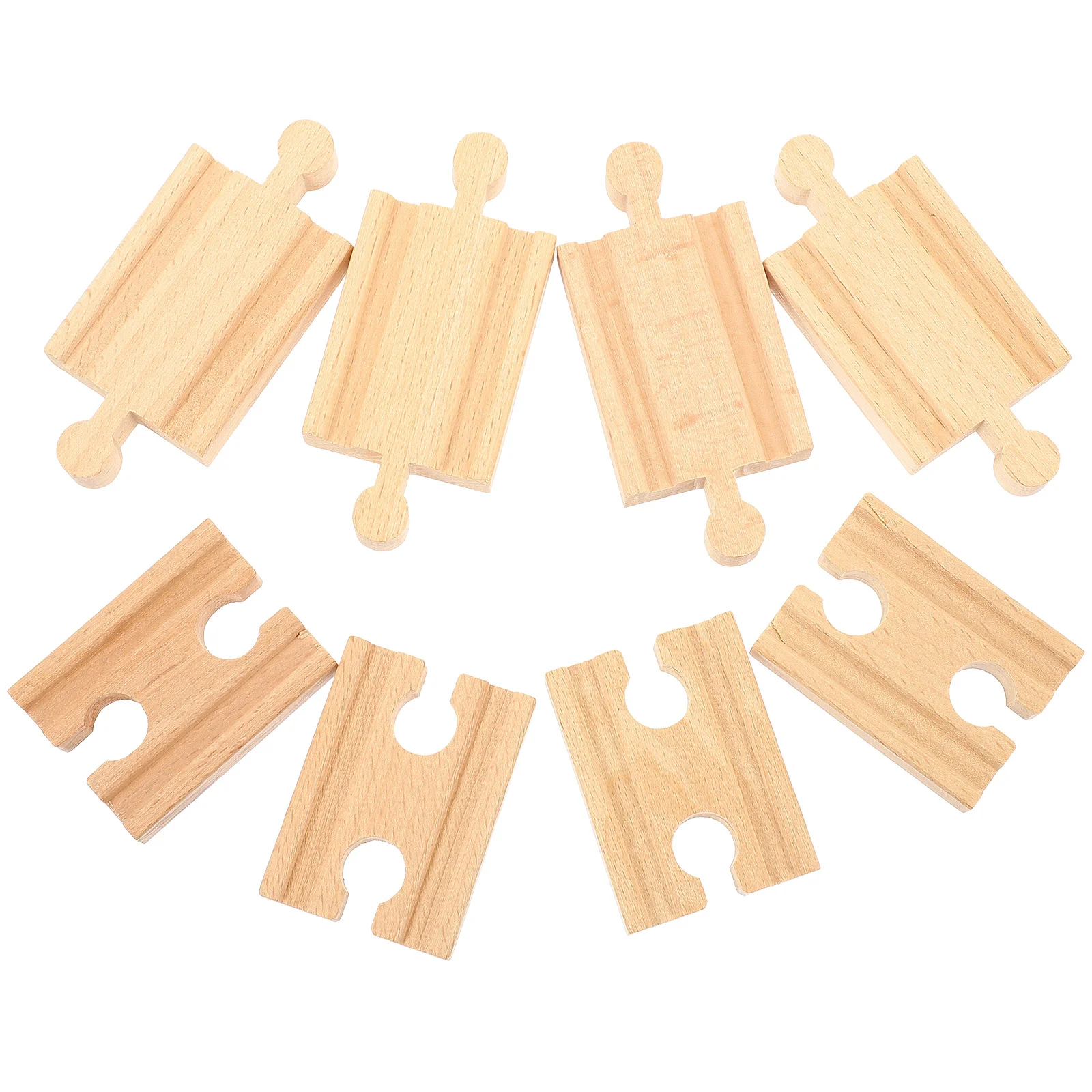 

8 Pcs Train Track Accessories Toy Tracks Wooden Playthings for Trains Run Smoothly Railway Model Toys