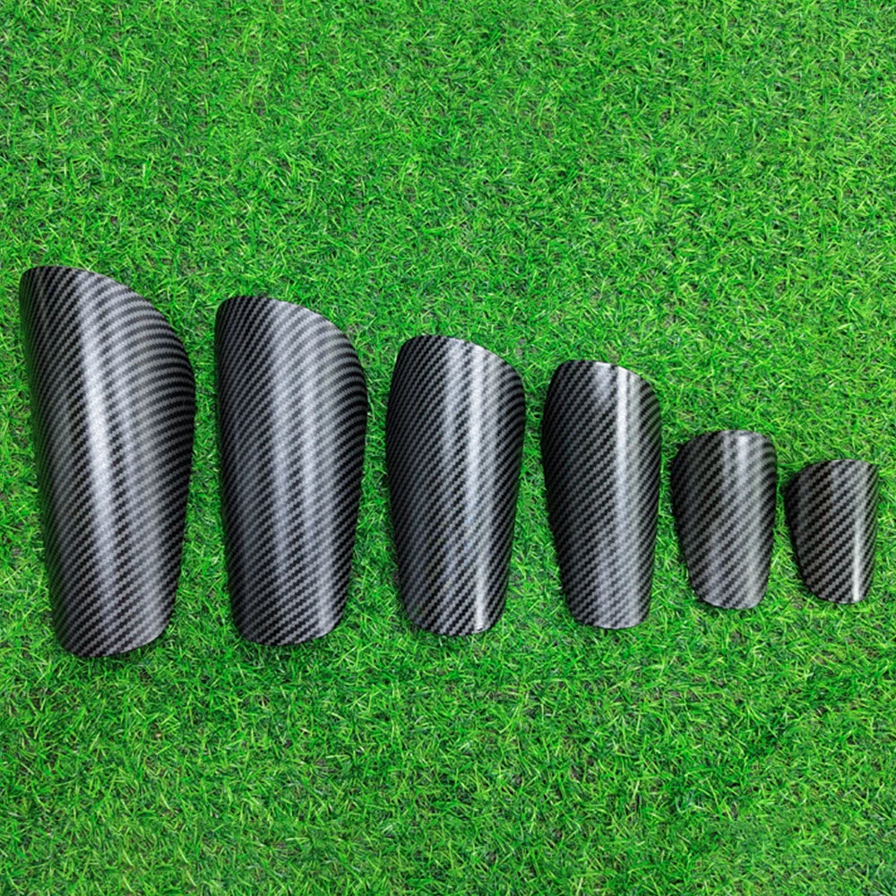 1Pair Ultralight Carbon Fiber Football Shin Holder Leg Guard Shin Pads Soccer Shin Guards Strapless Breathable Pads Protective