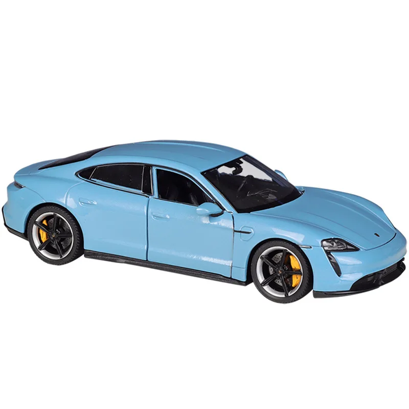 

Модель автомобиля WELLY 1:24 Porsche Taycan Turbo S, модель игрушечного автомобиля Porsche из искусственного сплава, готовые модели для мальчиков, собирайте хобби, украшения, подарок