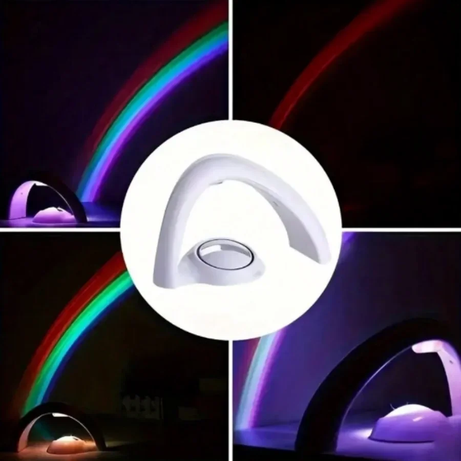 New Arch Shape Romantic Projector Light LED Rainbow Night Light Projector for Room Decoration