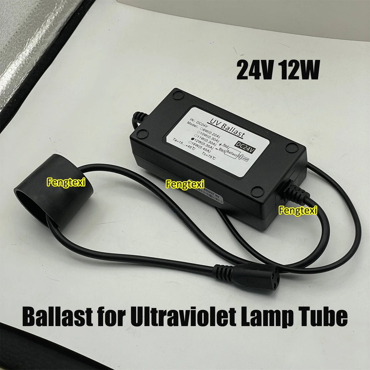 12W 24V Single-ended Four-pin Ballast for Household UV Sterilizer