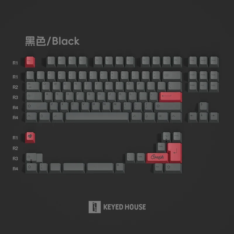 Imagem -02 - Keycaps Teclado Mecânico Pbt Sublimação Keycaps Perfil Cereja Japonês e Coreano Várias Cores Cereja