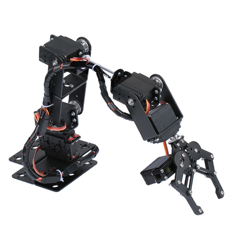 Zestaw ramienia robota 6 DOF Programowalne ramię robota DIY Kit dla Arduino Otwarty kod źródłowy i tutorial Wielofunkcyjna płytka sterująca Kąt 180/360