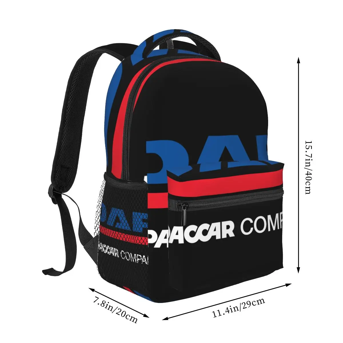 DAF Trucks-mochila informal con logotipo Unisex para estudiantes, mochila de viaje para ordenador