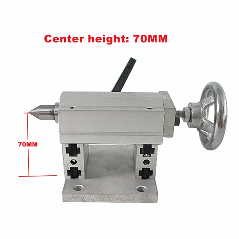 70/92mm cnc router rotary axis activity tailstock for PCB engraving machine