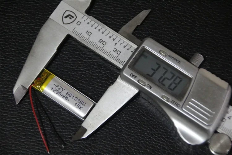 شحن بطارية ليثيوم بوليمر 3.7 فولت 601535   قلم تسجيل سماعة رأس لاسلكية Steelmate 280 مللي أمبير شحن خلية ليثيوم أيون قابلة لإعادة الشحن